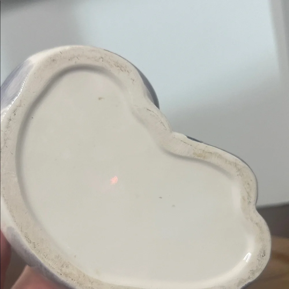 Gray and White Ceramic Cat Planter